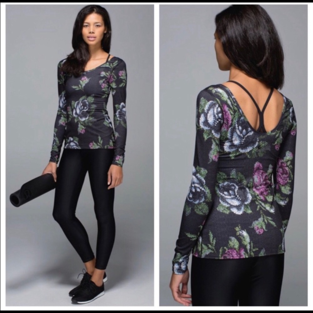 Lululemon Floral Long-sleeve Top